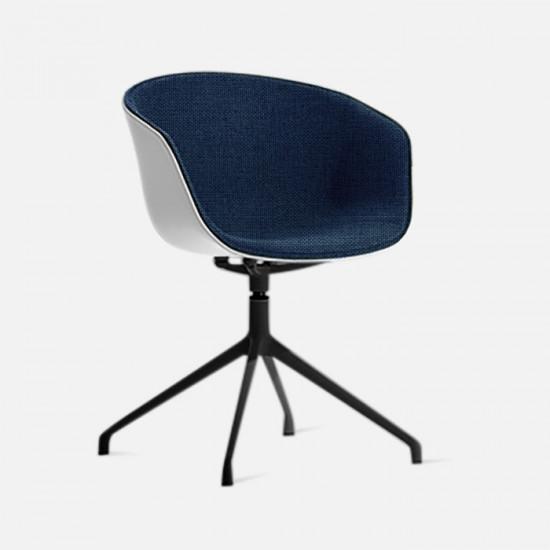 U Shape Armchair, W57, Blue