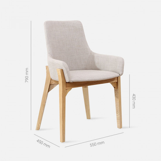 [SALE] Solo Chair, W52, Oak