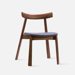 Elbow Chair no.2, W48, Walnut Brown