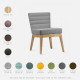 DINA Chair, W46, Walnut Brown DINA Chair, W46, Walnut Brown