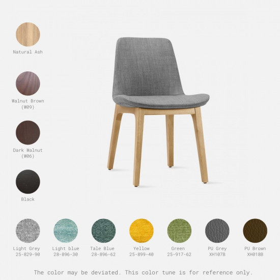 Curve Full Chair, W52, Walnut Curve Full Chair, W52, Walnut