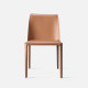 ELLIS Bounded Leather Chair, Orange