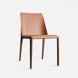 ELLIS Bounded Leather Chair, Orange
