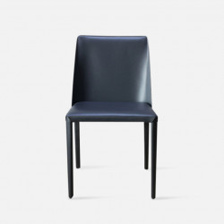 ELLIS Bounded Leather Chair, Dark Grey [Displayx4]