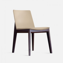 [Display] Framework Upholstered Dining Chair W48, Micro Leather Brown