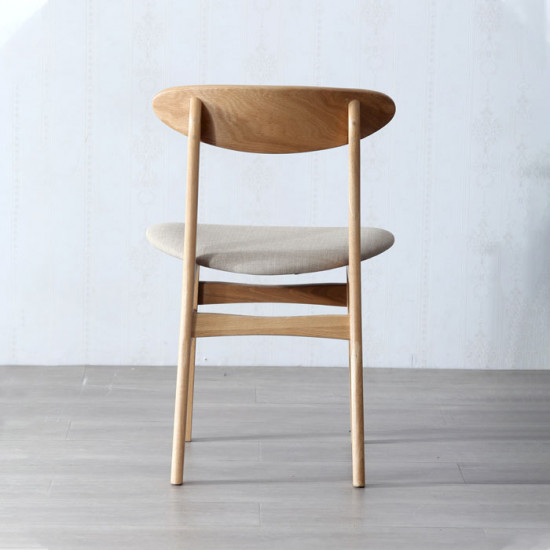 [SALE] Shima chair, Oak, matt black PU (In-Stock x4) 