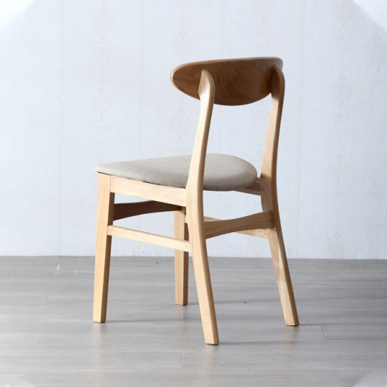 [SALE] Shima chair, Oak, matt black PU (In-Stock x4) 