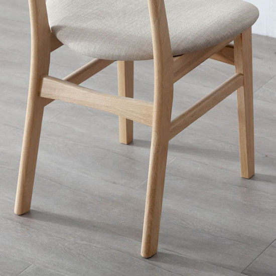 [SALE] Shima chair, Oak, matt black PU (In-Stock x4) 