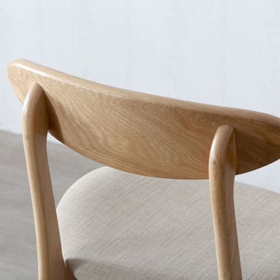 [SALE] Shima chair, Oak, matt black PU (In-Stock x4) 