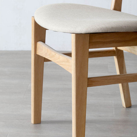 [SALE] Shima chair, Oak, matt black PU (In-Stock x4) 