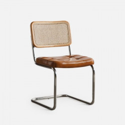 Nicolas Leather Chair, Brown