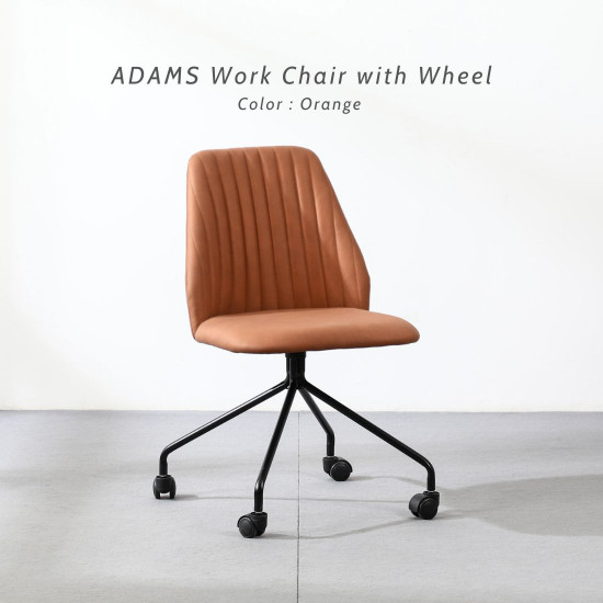ADAMS work chair with wheels, Light Grey 