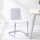  ADAMS S-shape Dining Chair, white [Displayx2]