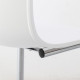  ADAMS S-shape Dining Chair, white