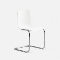  ADAMS S-shape Dining Chair, white [Displayx2]