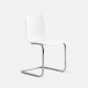  ADAMS S-shape Dining Chair, white [Displayx2]