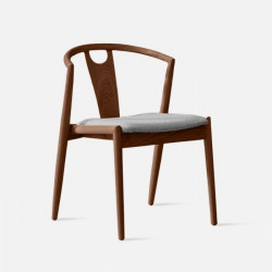 Kristina Chair, W55, Walnut Brown
