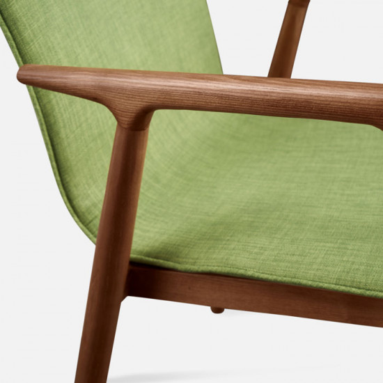 Juno Armchair, W53, Walnut Brown