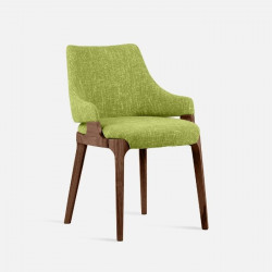 Ellis Armchair W59, Walnut Brown
