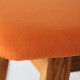 Sim Soft Chair - Teak with Orange