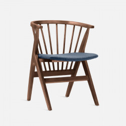 Willow Armchair, W56, Walnut Brown
