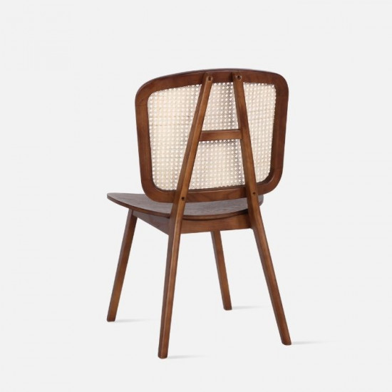 [SALE] Willow Rattan Dining Chair W52, Natural Ash