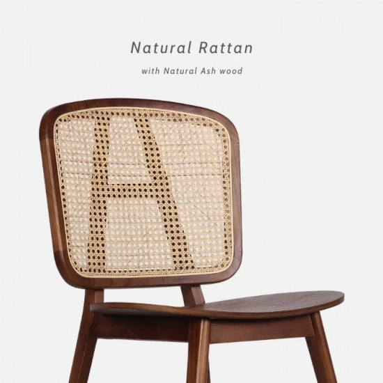 [SALE] Willow Rattan Dining Chair W52
