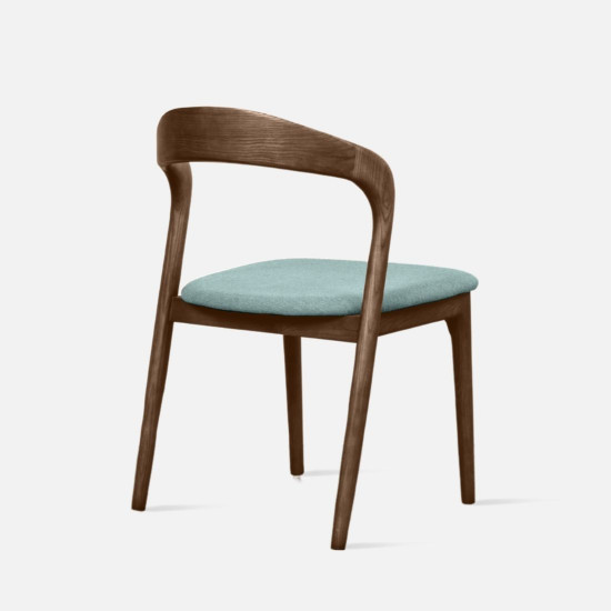 LUCA Dining Chair, W50, Walnut Brown