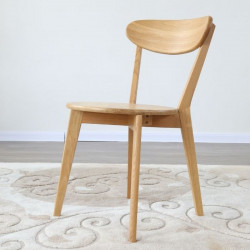 LENA Dining Chair W42 Walnut Brown [Display x 2]
