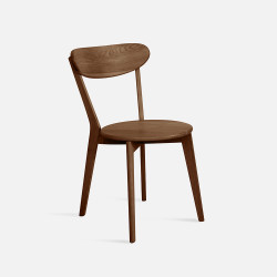 LENA Dining Chair W42 Walnut Brown [Display x 2]