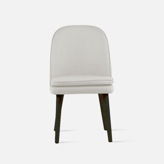 JC Armless Chair, W52, Black Legs