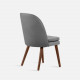 JC Armless Chair, W52, Black Legs with Light Grey [Display x2]