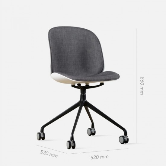 Shell Chair II with wheels