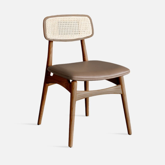 [SALE] ALYA Rattan Dining Chair,Walnut Brown