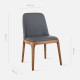 Fin Armless Dining Chair, Walnut [Display x1]