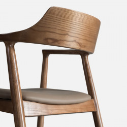 CARTER Armchair Chair, Genuine Leather
