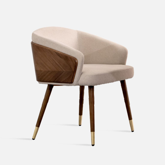 FREDERIK armchair, W55, Natural walnut [Ex-Display x2]
