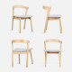WILLOW dining chair, Charcoal Black [SALE]