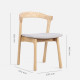 WILLOW dining chair, Charcoal Black [SALE]