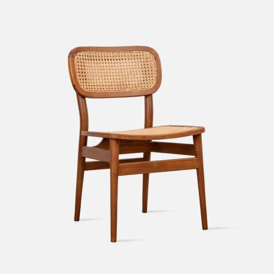 SEN Rattan Dining Chair, Teak [Only 6 Left]