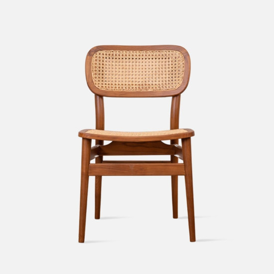 SEN Rattan Dining Chair, Teak [Only 6 Left]