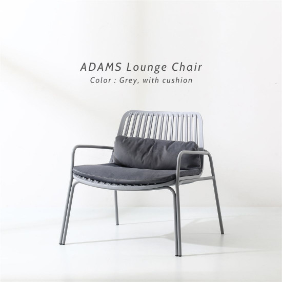 ADAMS Lounge Chair, Grey