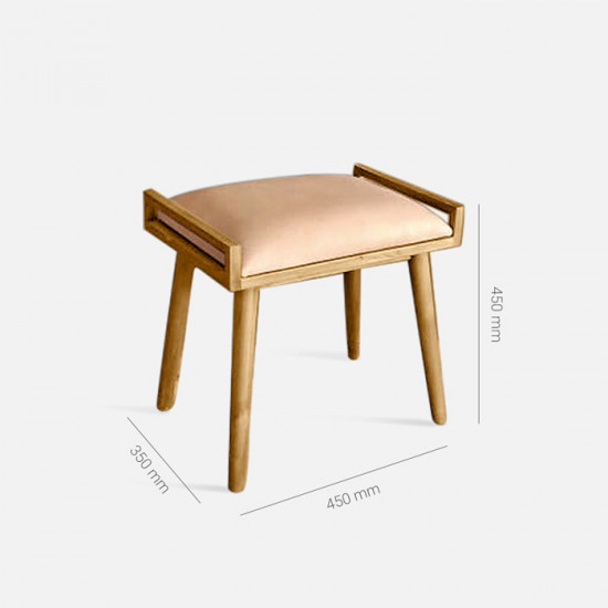 MOODBY Stool, Genuine Leather [SALE]