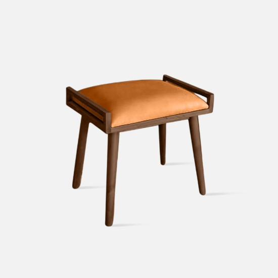 MOODBY Stool, Genuine Leather [SALE]