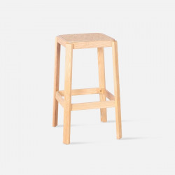 Willow Rattan Bar Stool, Ash [Displayx2]