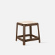 Willow Rattan Stool, Walnut Willow Rattan Stool, Walnut