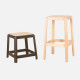 Willow Rattan Stool, Walnut Willow Rattan Stool, Walnut