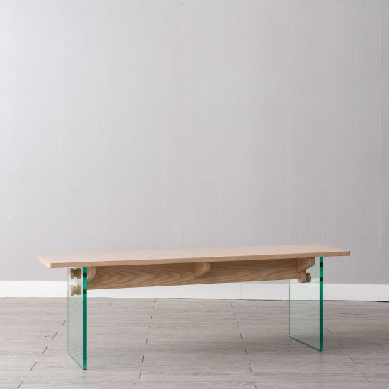 G Wood Bench, Ash [Display]