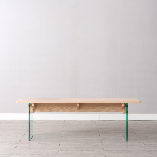G Wood Bench, Ash [Display]