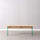 G Wood Bench, Ash [Display]